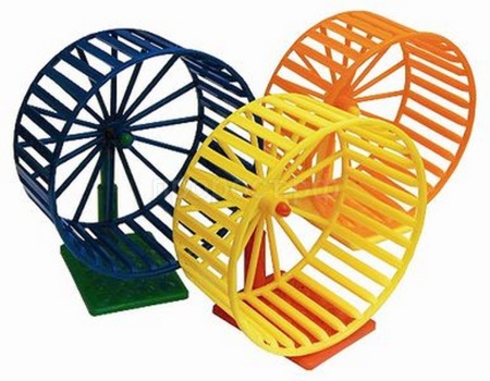 Игрушка для грызунов Колесо D140 Пластик на подставке ВАКА/17353 Игрушка для грызунов Колесо D140 Пластик на подставке ВАКА/17353