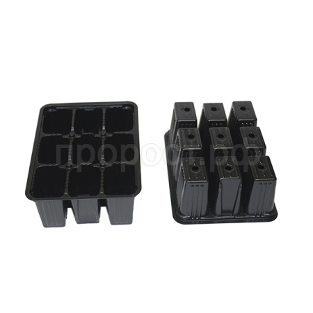 Кассета для рассады 9 ячеек Кассета для рассады 9 ячеек