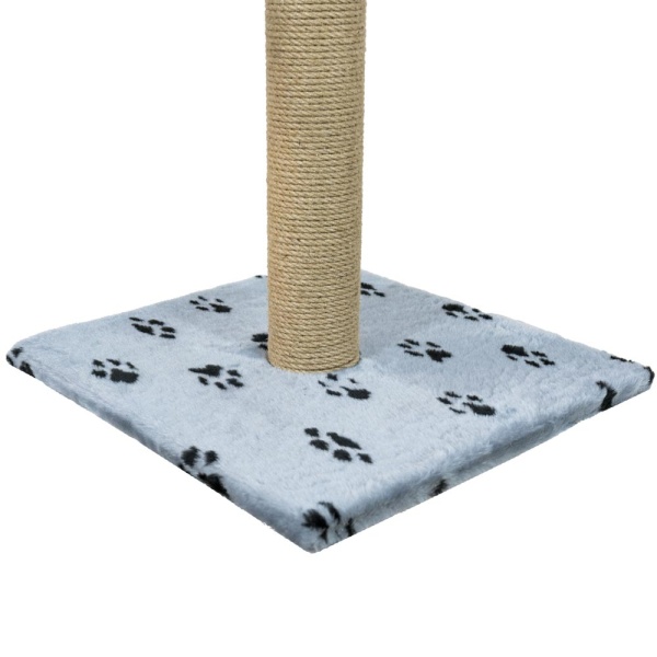 Когтеточка столбик мех, джут серый 47*47*80см/DONBARON Когтеточка столбик мех, джут серый 47*47*80см/DONBARON