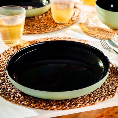 Блюдо глубокое "VICKY SOFT GREEN" 25см