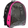 Рюкзак-переноска д/животн.с панор.видом вентил.отверст.21x23x41см черно-розовый/Рп18р/ Рюкзак-переноска д/животн.с панор.видом вентил.отверст.21x23x41см черно-розовый/Рп18р/