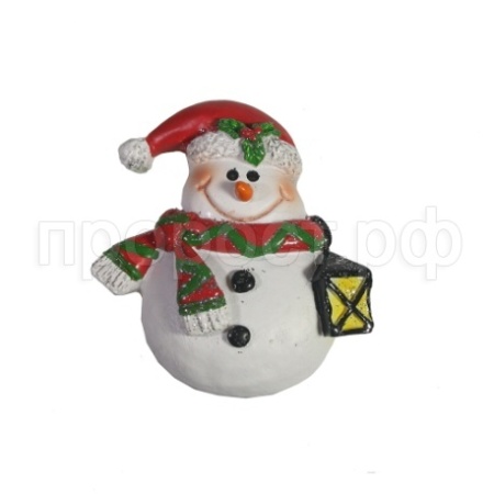 Фигура Магнит Снеговик с фонарем 715296/W191 