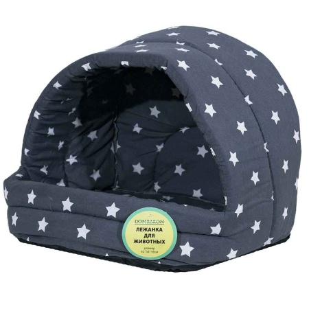 Лежанка Лукошко поролоновая хлопок  МИКС 42*34*18см/DONBARON Лежанка Лукошко поролоновая хлопок  МИКС 42*34*18см/DONBARON