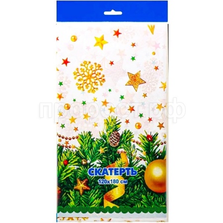 Скатерть 120*180 Зведопад НГ ПВД 133662  Скатерть 120*180 Зведопад НГ ПВД 133662