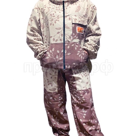 Пчелы Костюм бязь цветн Барбарис (к на молн+ш) р-р 60-62/ЧК