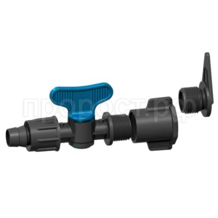 Полив КЛ Фитинг лента-кран-ПНД с поджим гайкой б/резинки /100шт/Виола Полив КЛ Фитинг лента-кран-ПНД с поджим гайкой б/резинки /100шт/Виола