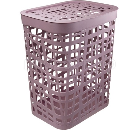 Корзина д/белья 55л ХАОС лавандовый М2619 /5шт/М-пласт Корзина д/белья 55л ХАОС лавандовый М2619 /5шт/М-пласт