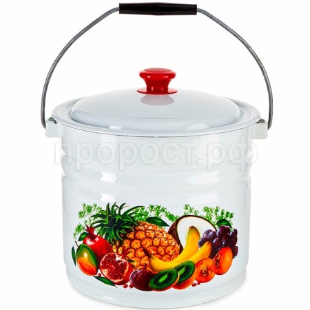 Ведро 10л эмаль с/к ц/белая Палитра вкуса 41204-222/6-У2 /2шт/Керчь Ведро 10л эмаль с/к ц/белая Палитра вкуса 41204-222/6-У2 /2шт/Керчь