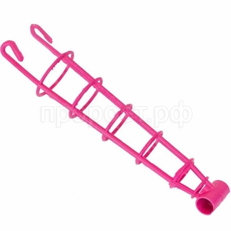 Кормушка д/грыз под морковку ЕВРО пластик рубиновая/3400/Дарэлл