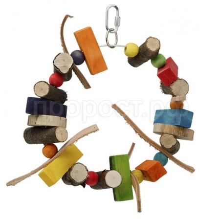 Игрушка для птиц Деревянное кольцо ЕРАЛАШ Игрушка для птиц Деревянное кольцо ЕРАЛАШ