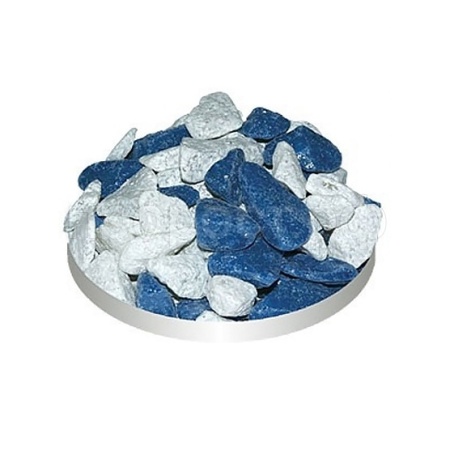 Грунт для аквариума Тритон блестящий 5кг смесь №5/синий+белый