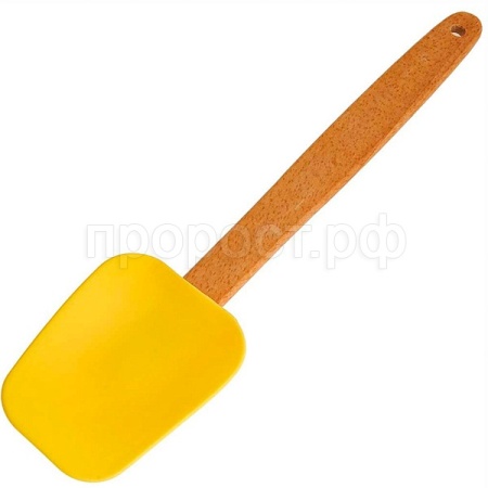 Лопатка силиконовая 28*6,5см желтый AK-6079S /200шт/ Alpenkok  Лопатка силиконовая 28*6,5см желтый AK-6079S /200шт/ Alpenkok