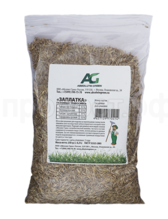 Семена газонной травы Заплатка 0,25 кг Семена газонной травы Заплатка 0,25 кг