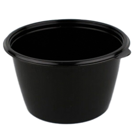 Контейнер 750мл (50шт) с крышкой черный К-144 /300шт/АУ