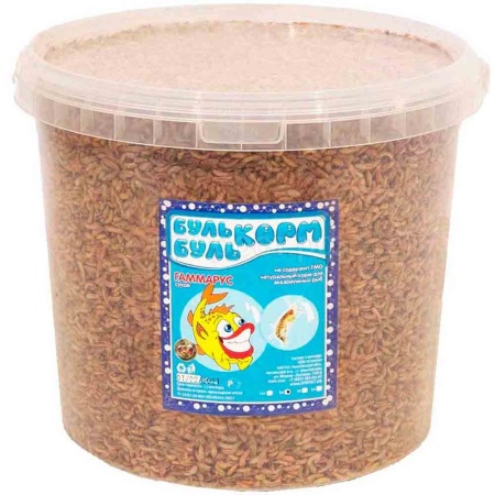 Корм для рыб БУЛЬБУЛЬ Гаммарус 5л 