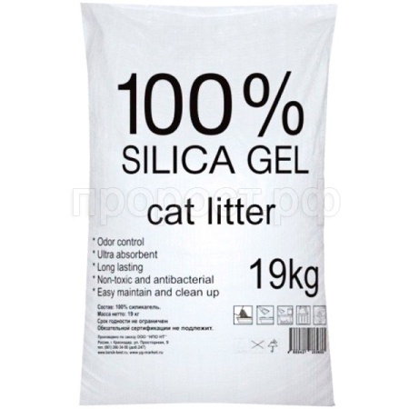 Наполнитель Барсик Silica Gel силикагелевый 19кг Наполнитель Барсик Silica Gel силикагелевый 19кг
