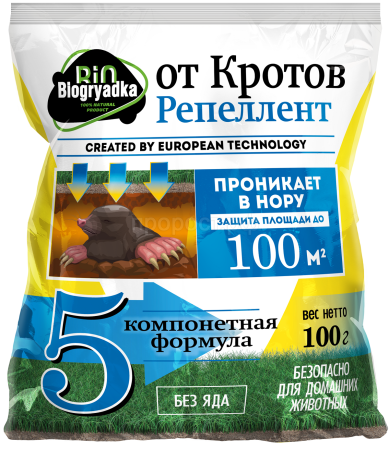 Biogryadka 100гр от кротов репеллент Biogryadka 100гр от кротов репеллент