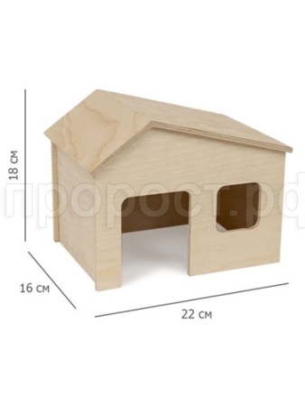 Игрушка для грызунов Домик ЕСО Амбар деревянный 16*22*18см/86861  Игрушка для грызунов Домик ЕСО Амбар деревянный 16*22*18см/86861
