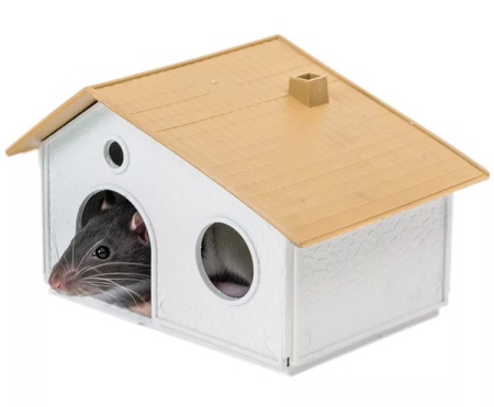 Игрушка для грызунов Домик пластик сборный/3212