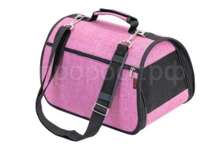 Сумка переноска Zoo-M ПРЕСТИЖ №1 жесткая с карманом 36,5*22*22см/90031розовая/Дарэлл Сумка переноска Zoo-M ПРЕСТИЖ №1 жесткая с карманом 36,5*22*22см/90031розовая/Дарэлл