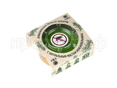 Свеча репеллентная от комаров Можжевельник 60гр банка СМБ60