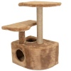 Когтеточка Домик ЧИП круглый с полкой, столбик джут 48*51*h71см коричневый/8347/Дарэлл Когтеточка Домик ЧИП круглый с полкой, столбик джут 48*51*h71см коричневый/8347/Дарэлл