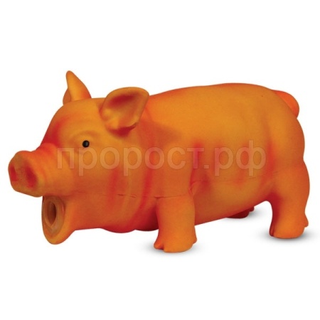 Игрушка для собак Поросенок хрюкающий из латекса 21см/LT105/12151047