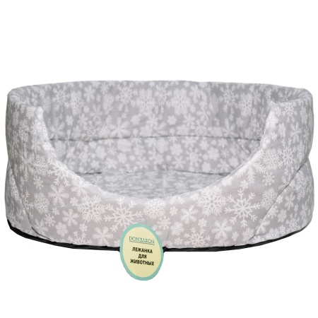 Лежанка овальная стеганая поролоновая хлопок Рождество 42*34*18см/DONBARON Лежанка овальная стеганая поролоновая хлопок Рождество 42*34*18см/DONBARON