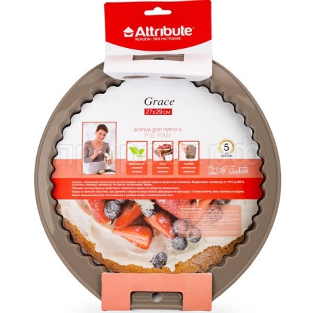 Форма для пирога GRACE круглая с волнистым краем 27см /ABS302  Форма для пирога GRACE круглая с волнистым краем 27см /ABS302