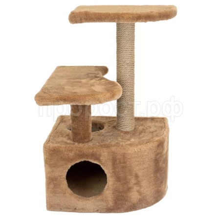 Когтеточка Домик ЧИП круглый с полкой, столбик джут 48*51*h71см коричневый/8347/Дарэлл Когтеточка Домик ЧИП круглый с полкой, столбик джут 48*51*h71см коричневый/8347/Дарэлл