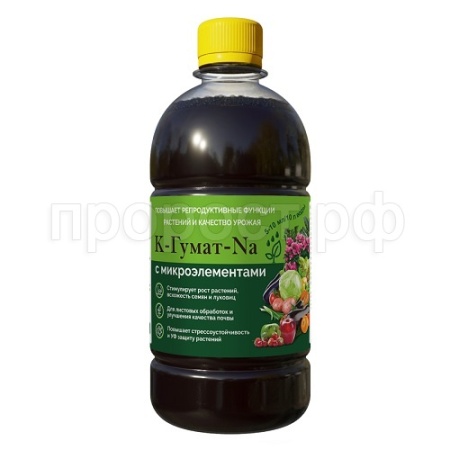 Гумат калия/натрия с микроэлементами 0,5л Гумат калия/натрия с микроэлементами 0,5л