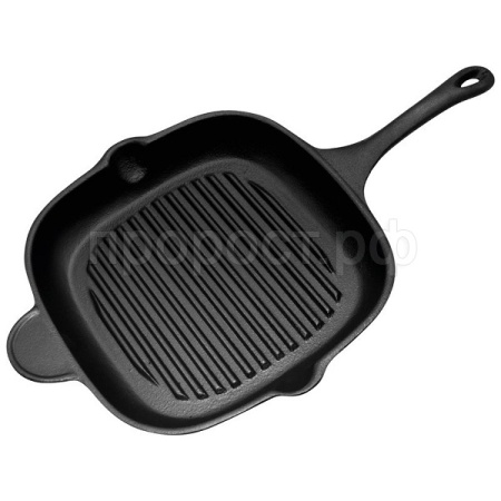 Сковорода-гриль чугунная PADELLA 28*28см квадратная с чугун. ручкой 