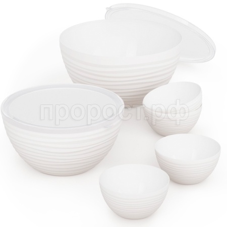 Набор Чаш Оазис (2шт,2,5л,4л) (24шт*0,35л) белый  Набор Чаш Оазис (2шт,2,5л,4л) (24шт*0,35л) белый