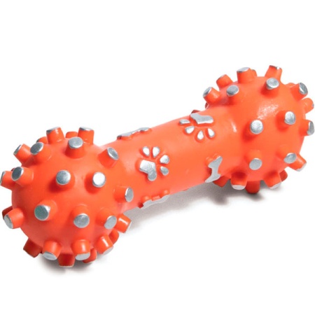 Игрушка с Гантель с шипами винил 20см/12101018/Триол