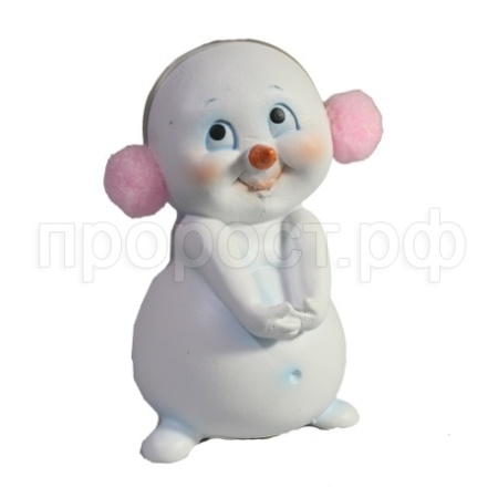 Снеговик застенчивый L7,5W6,5H11  715301/W100 Снеговик застенчивый L7,5W6,5H11  715301/W100
