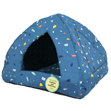 Лежанка Домик Вигвам поролоновая хлопок  МИКС 42*34*18см/DONBARON Лежанка Домик Вигвам поролоновая хлопок  МИКС 42*34*18см/DONBARON