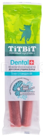 Лакомство С Дентал+Снек с говядиной д/средних пород