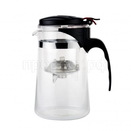 Чайник-заварник 0,6л Кувшин стекло с ситечком AST-006-P-600S