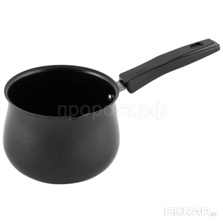 Кофеварка (турка) 750мл карбоновая сталь+бакелит ручка   Кофеварка (турка) 750мл карбоновая сталь+бакелит ручка