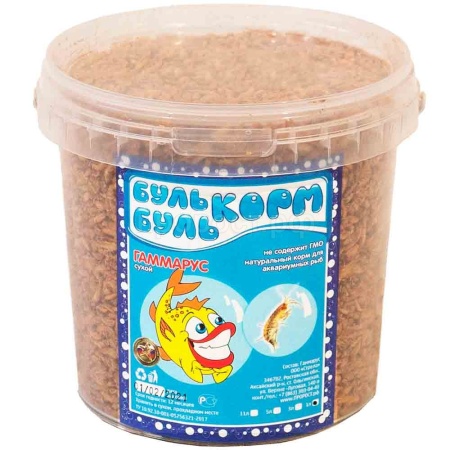 Корм для рыб БУЛЬБУЛЬ Гаммарус 1л 