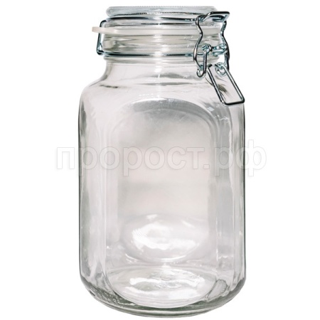 Банка стеклянная 1500мл БУГЕЛЬНЫЙ ЗАМОК с крышкой /90шт/ОП Банка стеклянная 1500мл БУГЕЛЬНЫЙ ЗАМОК с крышкой /90шт/ОП