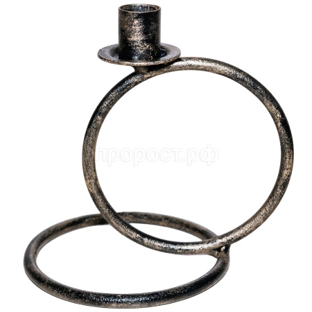 ДЕКОР Подсвечник Кольцо 1 свеча антик золото РЗДИ/1шт