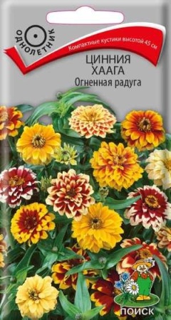 Цинния Хаага Огненная радуга 0,3г